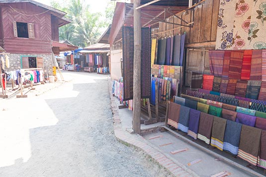 Weavers, Village along the Mekong River, Luang Prabang, Laos
