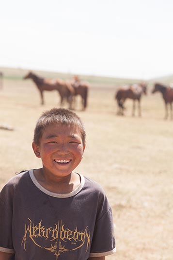 A Nomad Child, Towards Ongi, Mongolia