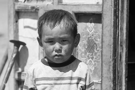 Nomad Child, Towards Ongi, Mongolia