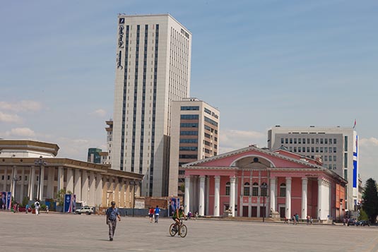 Administrative Buildings, Sukhbaatar Square, Ulaanbaatar, Mongolia