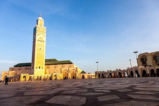 Courtyard, Hassan II Mosque, Casablanca, Morocco