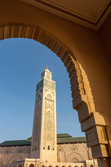 Minaret, Hassan II Mosque, Casablanca, Morocco