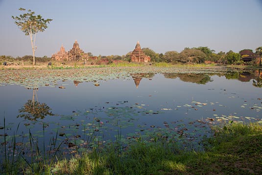 Lake, Aureum Palace, Bagan, Myanmar