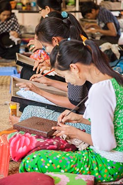 Lacquerware Workshop, Bagan, Myanmar