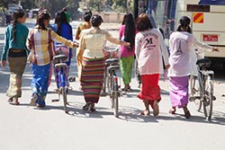 School Girls, Mandalay, Myanmar