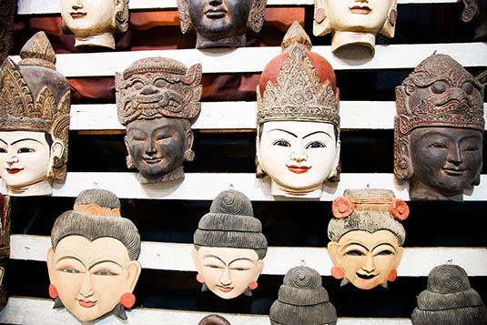 Wooden Masks, Woodwork Workshop, Mandalay, Myanmar
