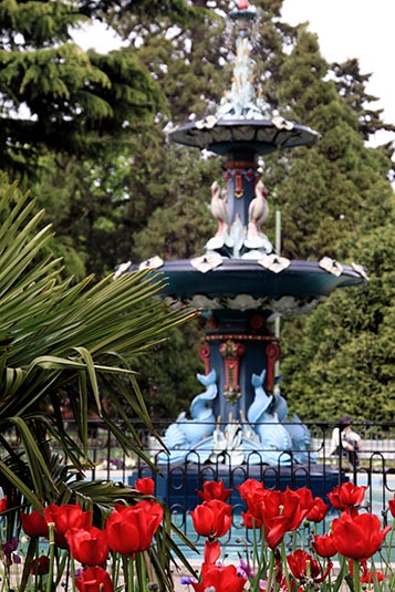 Peacock Fountain, Christchurch Botanic Gardens, Christchurch, New Zealand