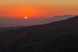 Sunset, Jabal Akhdar, Oman