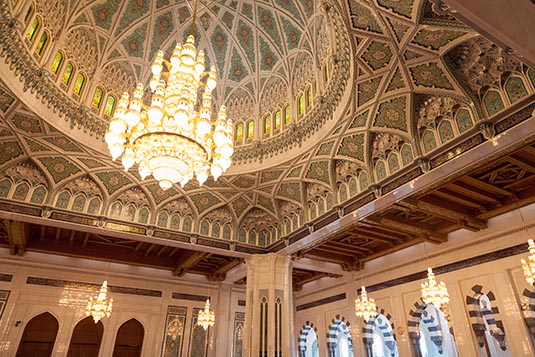 Ceiling, Grand Mosque, Muscat, Oman