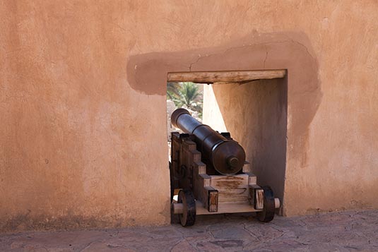 Cannon on Terrace, Nizwa Fort, Nizwa, Oman