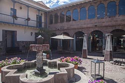 Courtyard, Libertador Palacio del Inka Hotel, Cusco, Peru