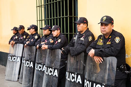 Police Force, Lima, Peru