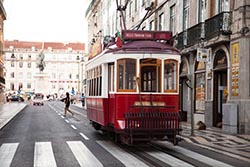 Tram, Rua Da Prata, Lisbon, Portugal