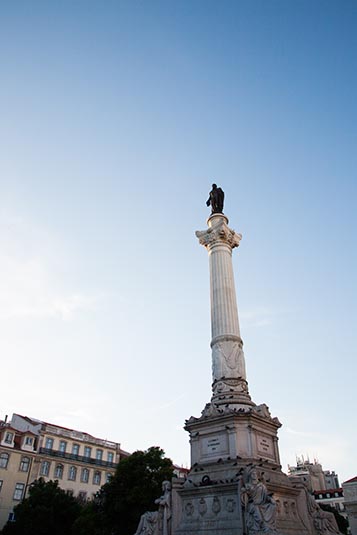 Pedro IV Pillar, Rossio Square, Lisbon, Portugal