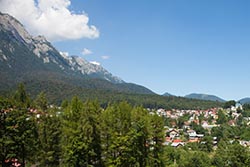 View from Cantacuzino Castle, Towards Bran, Romania