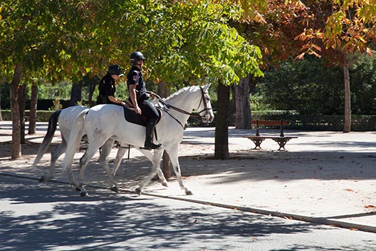 Mounted Guards, Parque De El Retiro, Madrid, Spain