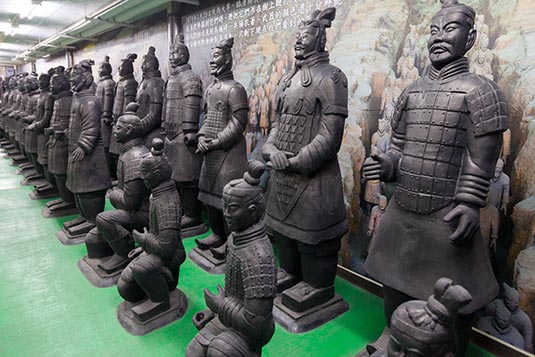Warriors, General's House Replica & Museum, Chiayi, Towards Tainan, Taiwan