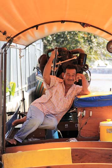 Driver, Long Tail Boat, Bangkok
