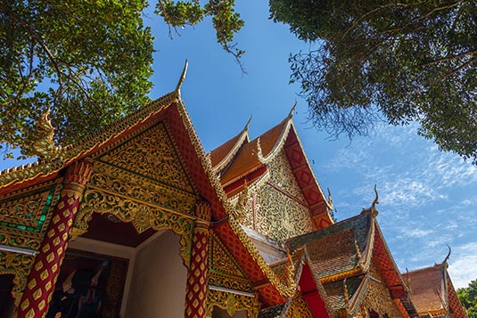 Main Stupa, Wat Phra That Doi Suthep, Chiang Mai, Thailand