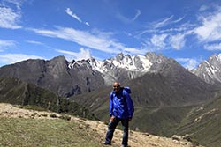 At the Peak, Mountain Range, Nyalam, Tibet, China
