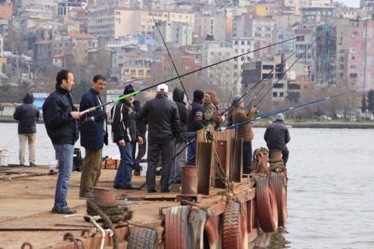 Fishermen, Bosphorus, Istanbul