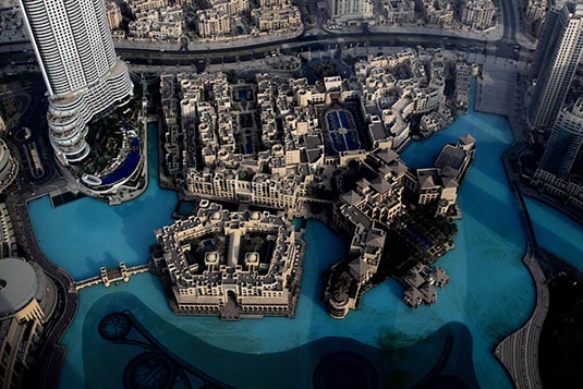 View from Burj Khalifa, Dubai, UAE