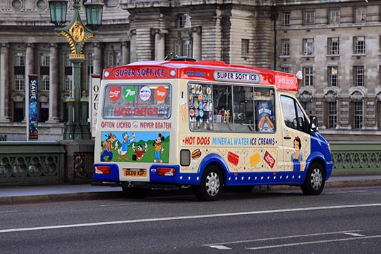 Icecream Truck, Westminster Bridge, London, UK