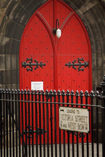 A Doorway, Royal Mile, Edinburgh, Scotland