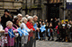 Armed Forces Day Greeters, Royal Mile, Edinburgh, Scotland