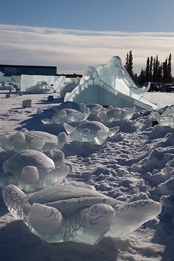 Ice Alaska, Fairbanks, Alaska, USA