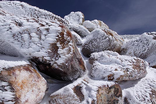 Ice Formation, Mammoth Mountain, Mammoth Lakes, California, USA