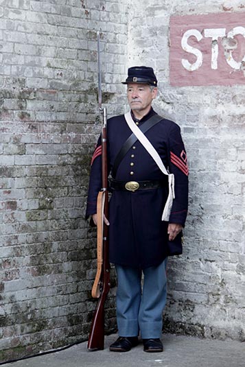 Guard, Alcatraz, San Francisco, USA