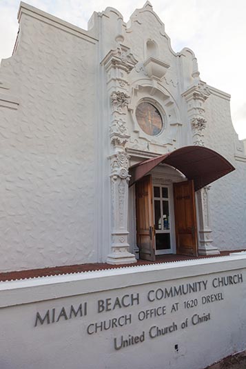 Church, Lincoln Road Mall, South Beach, Miami, Florida, USA