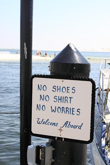 Sign of Good Times, Destin Harbour, Florida, USA