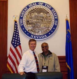 With Governor of Tourism, Carson City