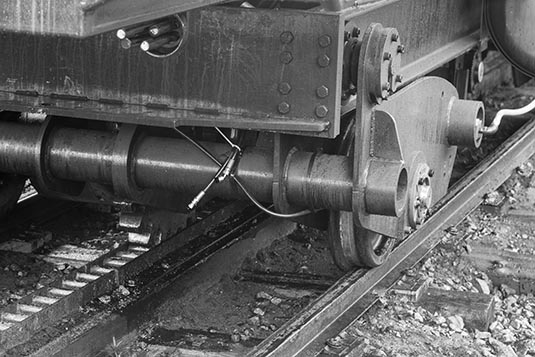 The Cog Mechanism, Mt Washington Cog Railway, New Hampshire, USA