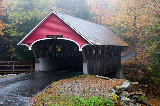 Covered Bridge, The Flume Gorge, New Hampshire, USA