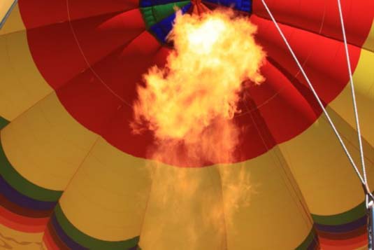 Firing Up, Hot Air Balloon, Albuquerque, New Mexico