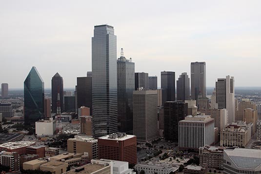View from Observation Tower, Dallas, Texas, USA