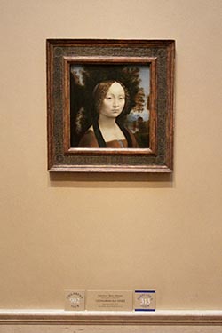 Work of Art by Leonardo Da Vinci, National Gallery of Art, Washington, D.C., USA