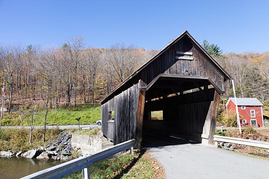 A Covered Bridge, Scenic Route 100, Vermont, USA