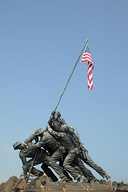 Flag Raising, Iwo Jima Memorial, Arlington, Virginia, USA