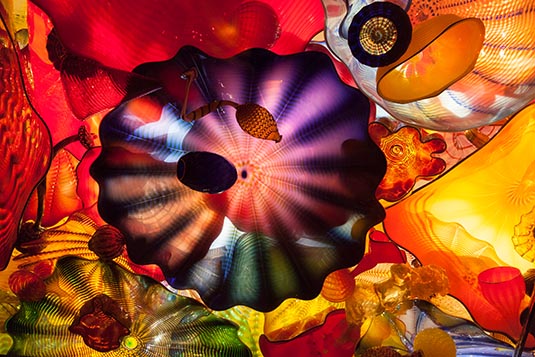 Ceiling, Dale Chihuly Museum, Seattle, Washington, USA