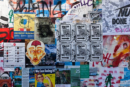Graffiti, Pike Place Market, Seattle, Washington, USA