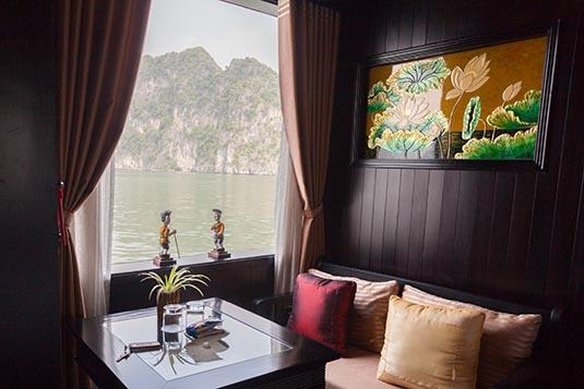 Cabin with a View, Cruising Halong Bay, Vietnam